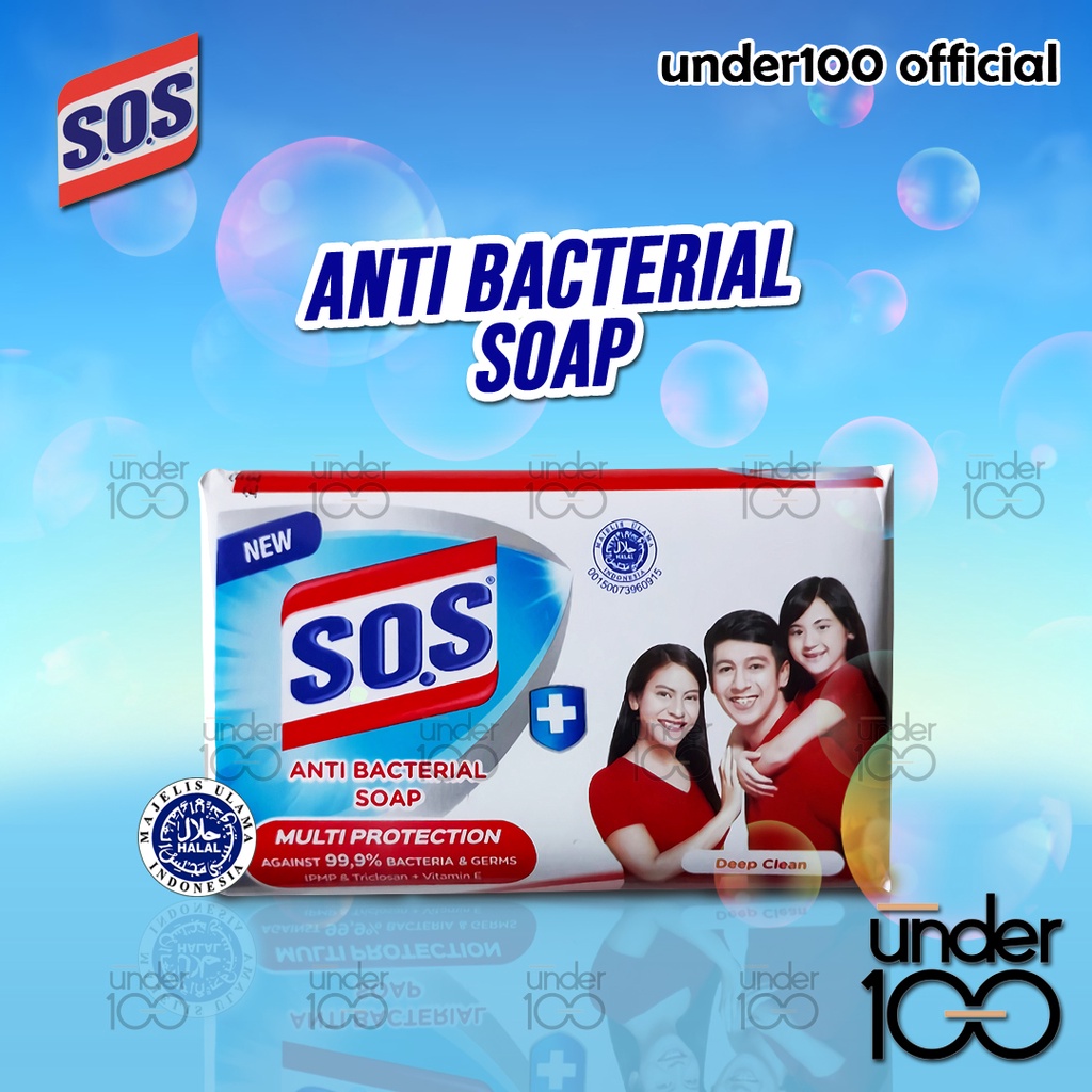 ❤ Under100 ❤ SOS Anti Bacterial Bar Soap Deep Clean Sabun Batang 75gr