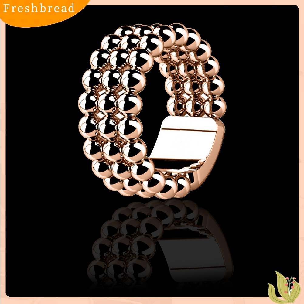 < Freshbread > Kreatif Pria Putaran Manik-Manik Jari Cincin Lebar Club Jalan Perhiasan Hadiah Ulang Tahun