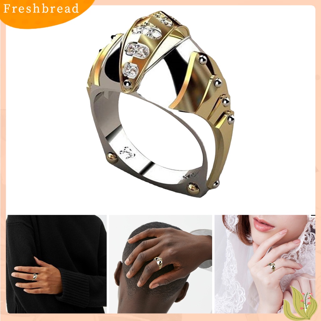 &lt; Freshbread &gt; Cincin Unisex Cincin Jari Mulut Ikan Hias Artistik Untuk Hadiah