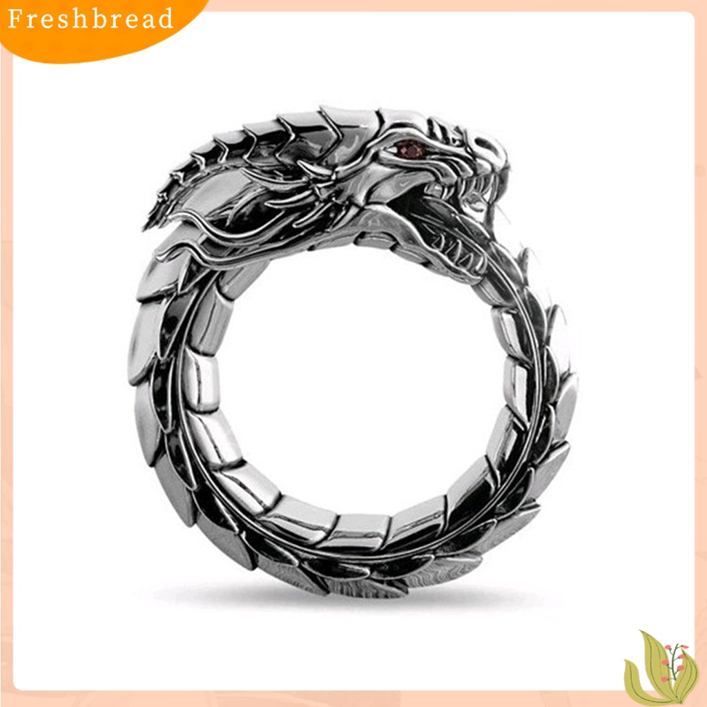 &lt; Freshbread &gt; Cincin Giant Dragon Cincin Naga Keren Unisex Adjustable Untuk Pesta