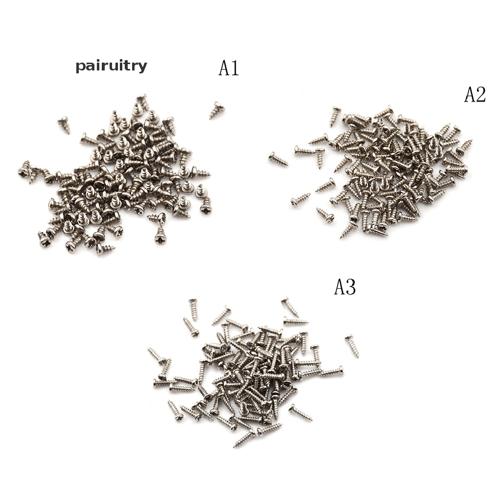 Prt 100pcs Sekrup M2 Diameter Drat Kepala Bulat Cross Skrup Self Tapping Screw PRT