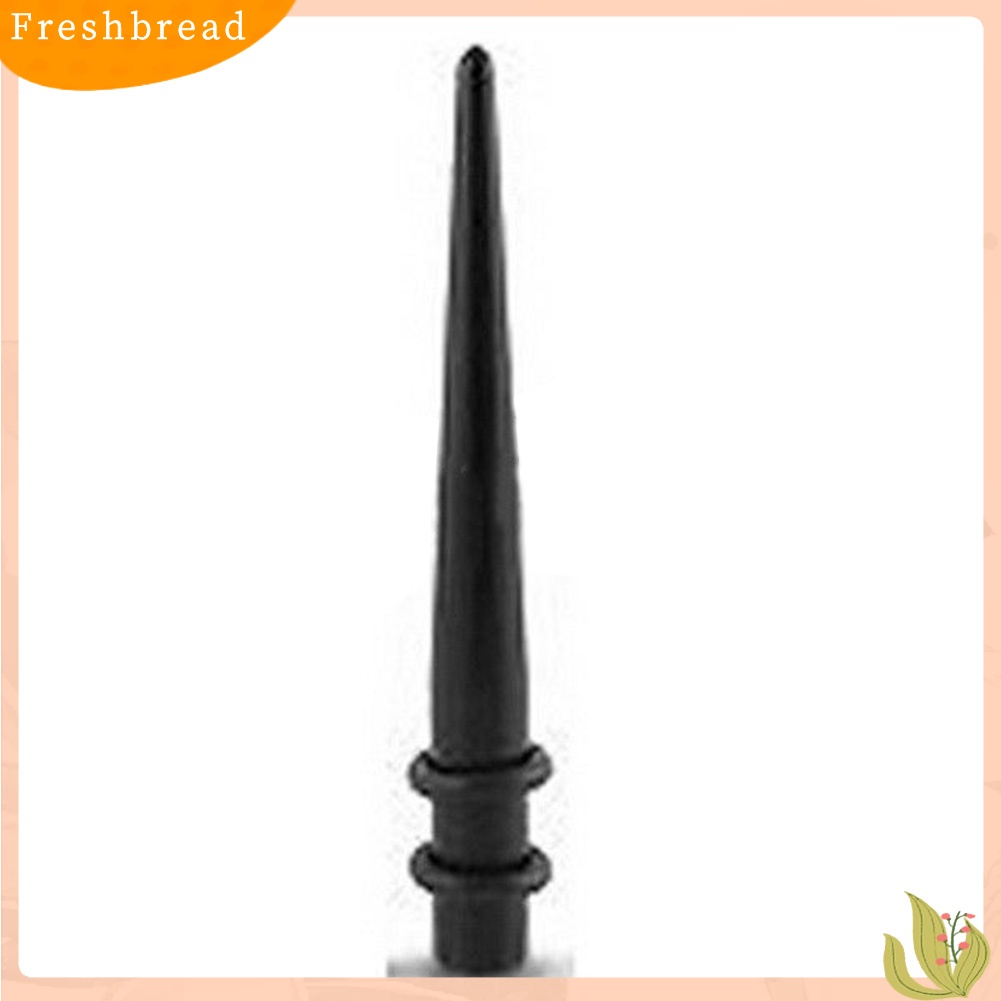 &lt; Freshbread &gt; Hitam Lurus Akrilik Bentuk Kerucut Telinga Expander Stretcher Taper Plug Device Device