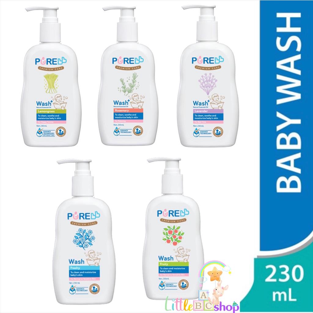 Pure Baby Bath wash / Purebaby sabun cair anak / PureBB baby wash pure bb / pure baby wash 2in1