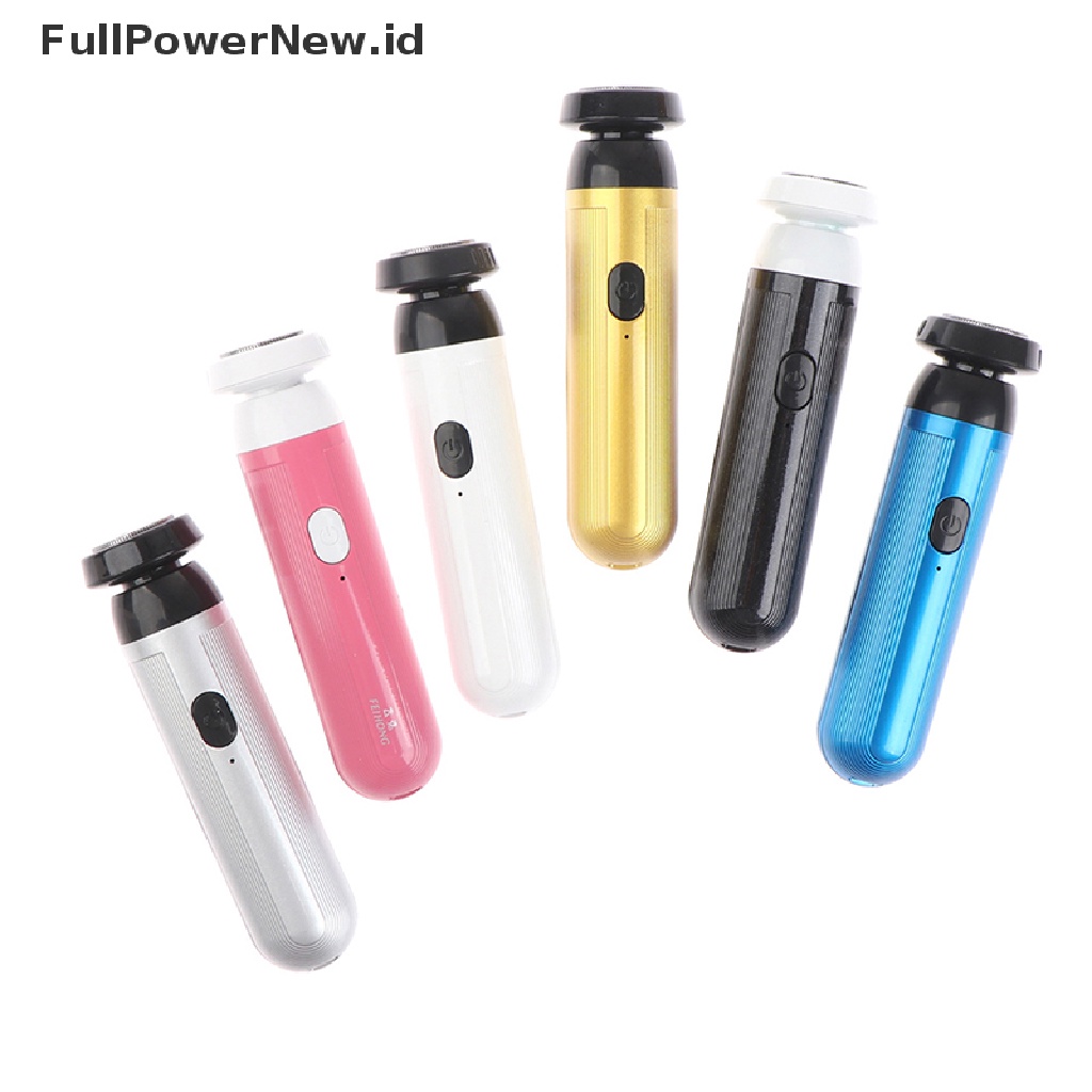 Power Alat Cukur Elektrik Mini Portable Bisa Dicuci Cukur Jenggot Pria Shaver Razor USB Travel ID