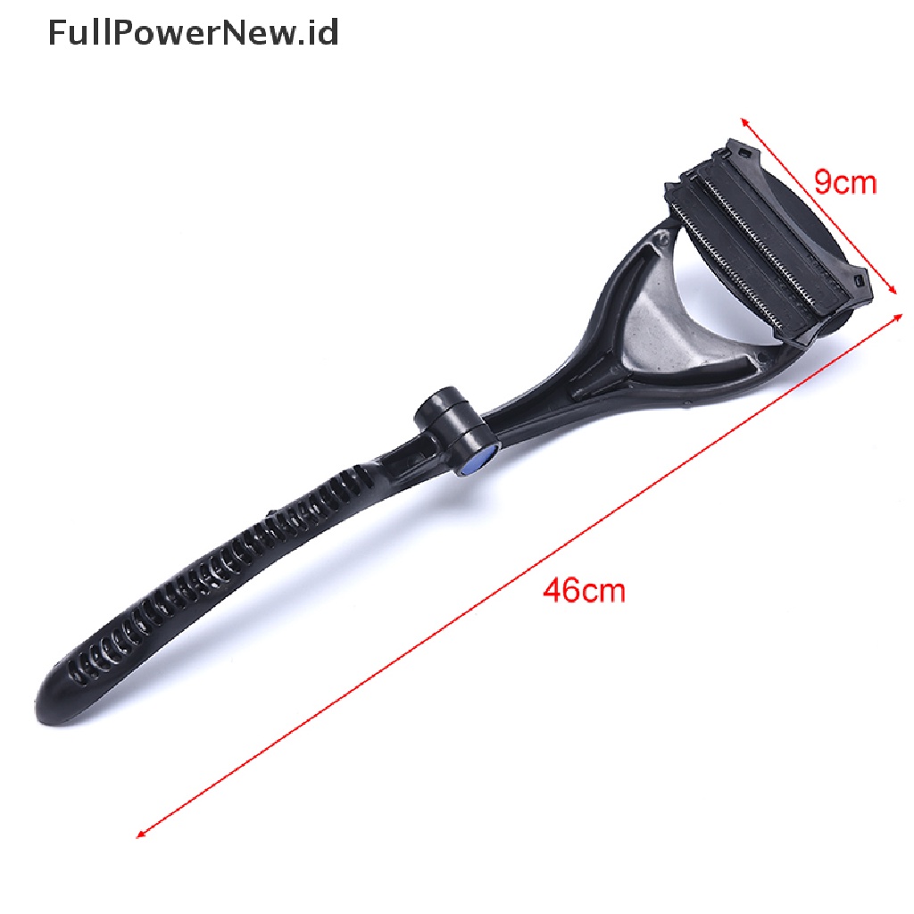 Power Black Back Hair Shaver Alat Cukur Penghilang Bulu Punggung Pria Cukur Badan Lipat ID