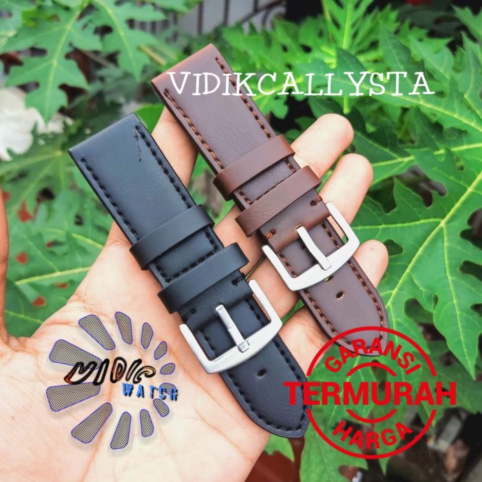 Strap Tali Jam Tangan Kulit Tebal Berkualitas 22mm 24mm 26mm 22 24 26 MM