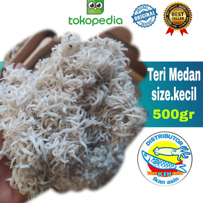 

[Ready - Stock] ikan asin teri nasi medan halus size:kecil-500gram