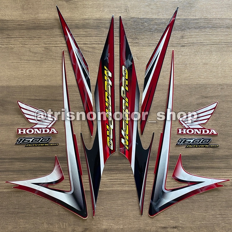 striping stripping Honda Megapro megapro 2006 2007 merah sticker stiker list body MEGAPRO primus sta