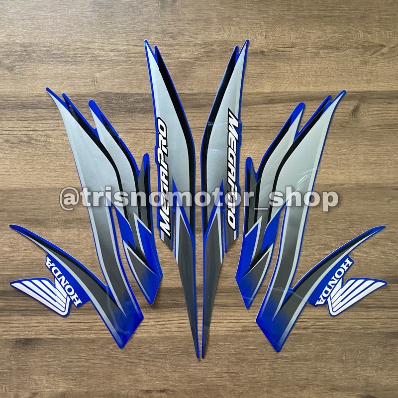 striping sticker stiker lis list polet body Honda Megapro megapro primus 08 09 Th.2008 2009 warna bi