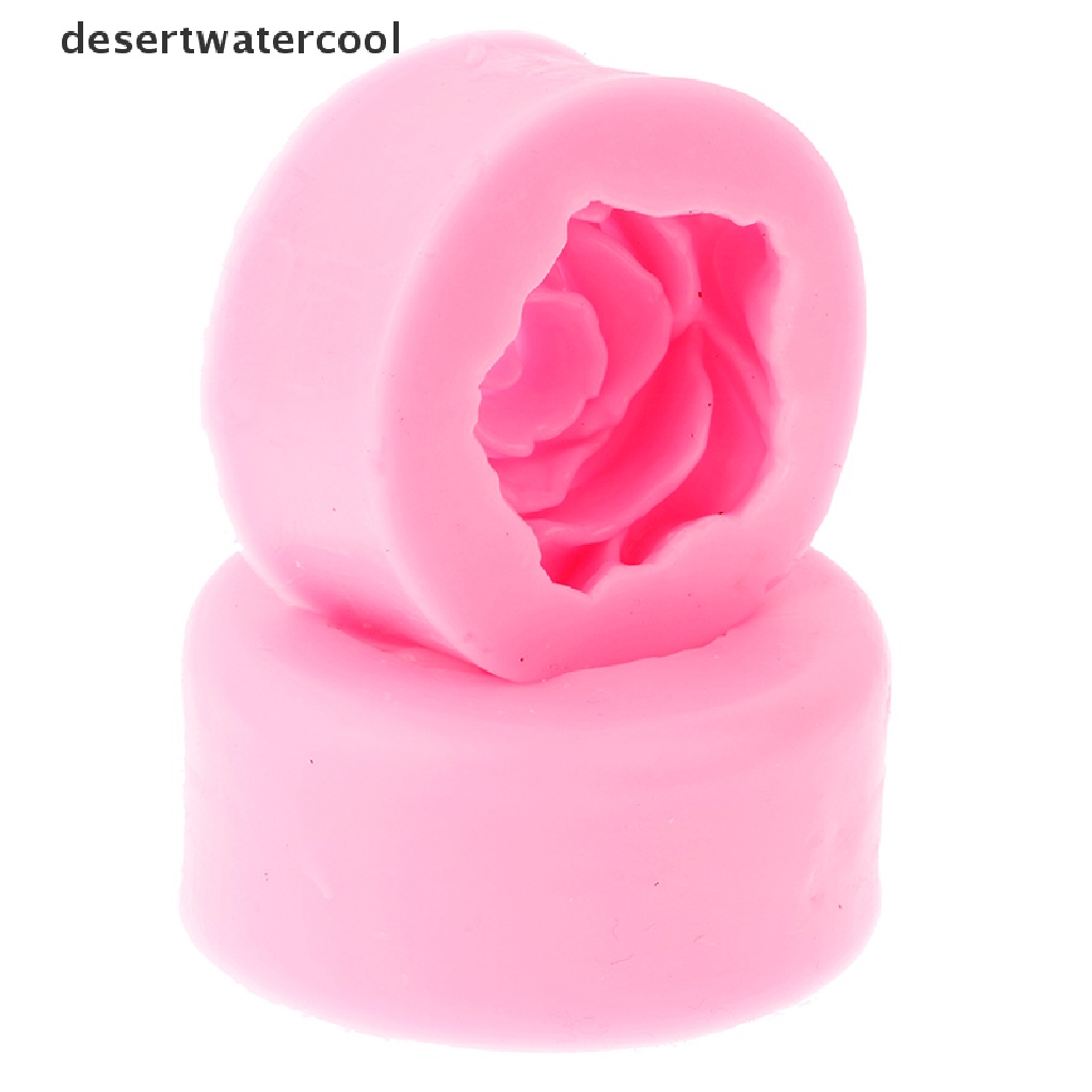 Deid Sabun 3D Silikon Fondant DIY Alat Cetakan Kue Mold Bentuk Bunga Mawar Martijn