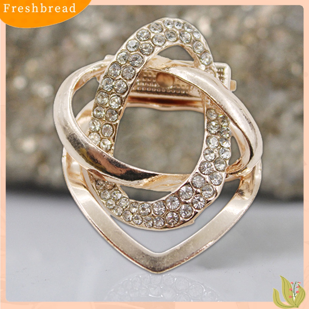 {In Stock} Bros Cincin Holder Syal Wanita Bahan Alloy Lapis Emas Kokoh Untuk Pakaian Sehari-Hari