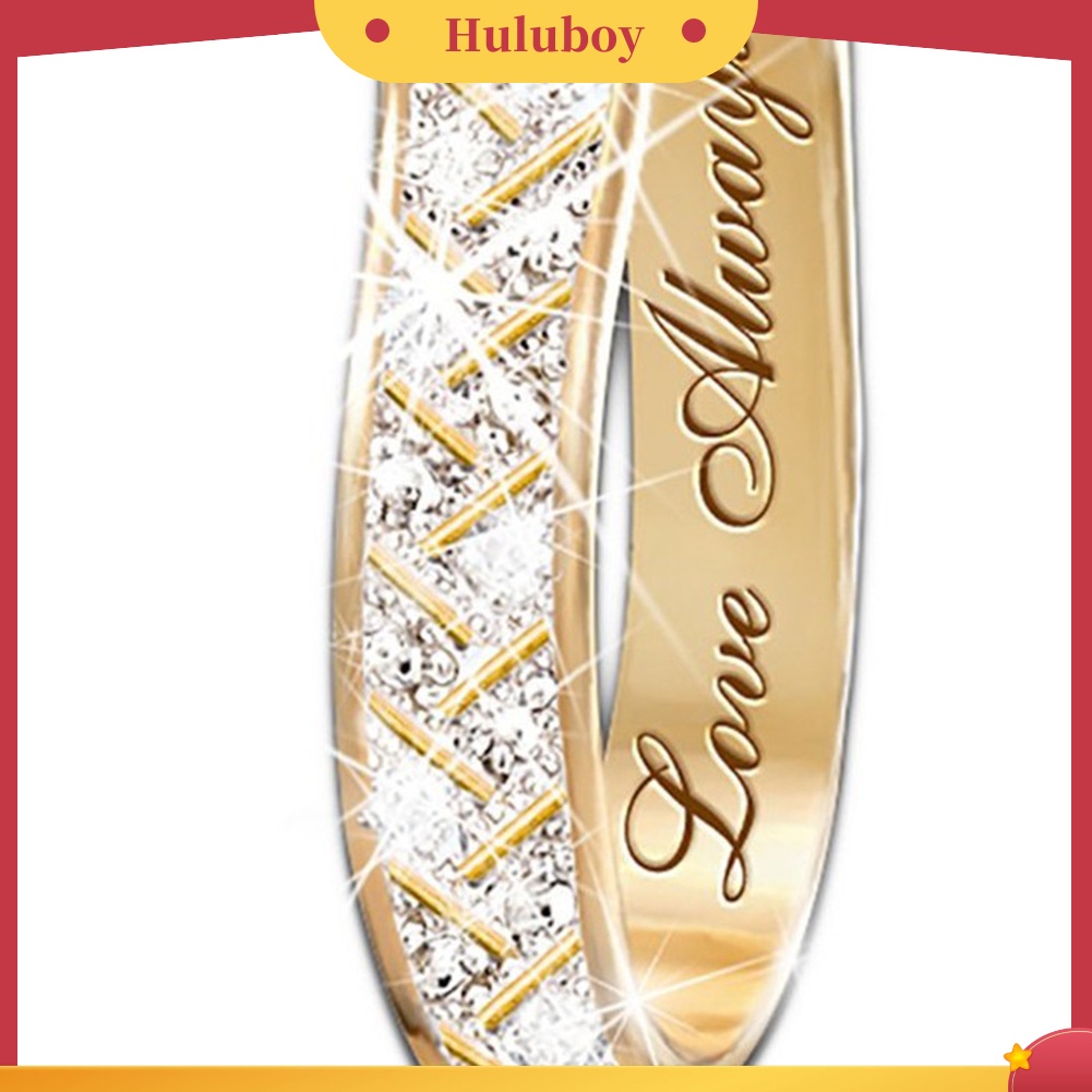 {Ready Stock} Wanita Fashion Kristal Imitasi Cubic Zirconia Alloy Hoop Earrings Pesta Perhiasan Hadiah