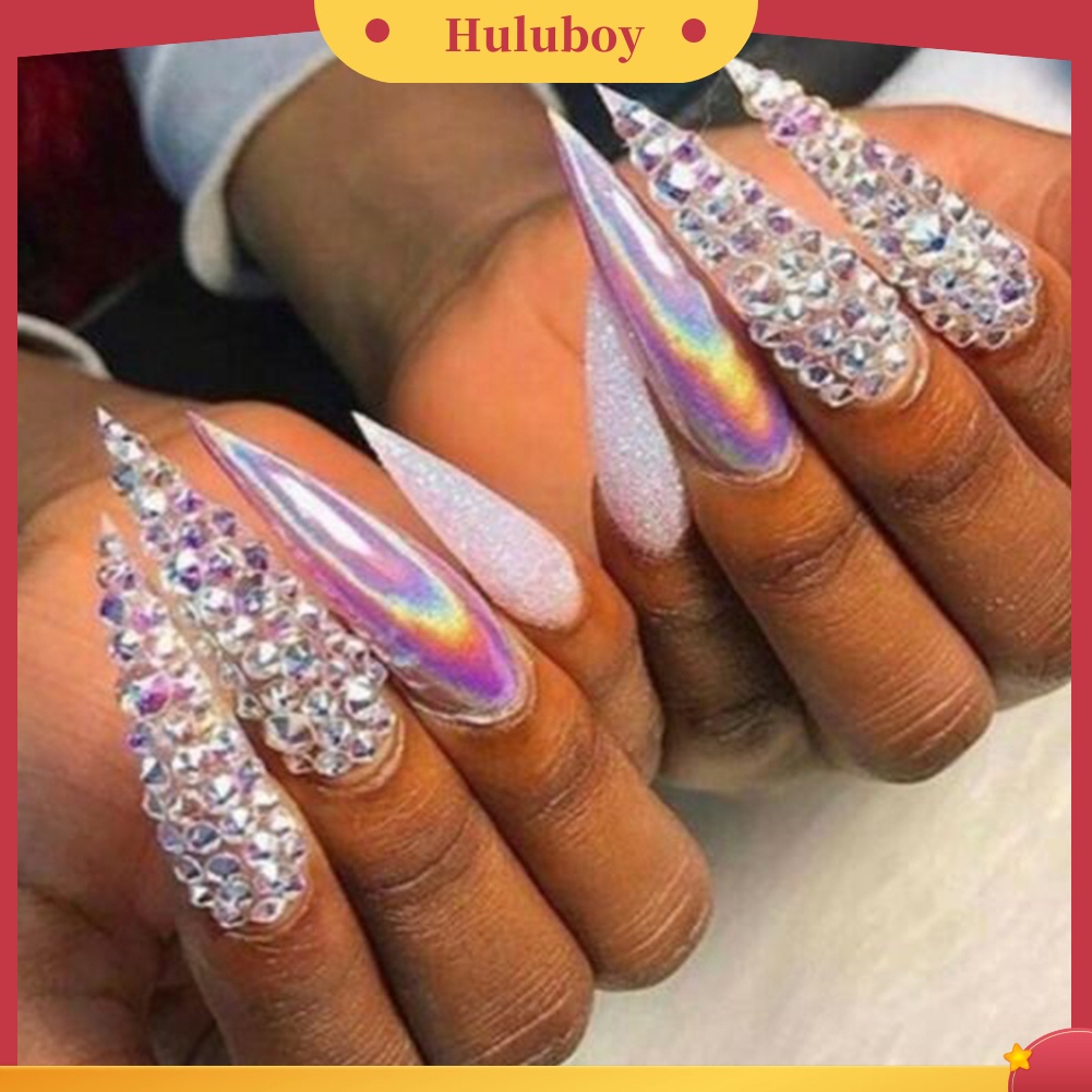 {In Stock} 12kisi Glitter Transparan Flat Berlian Imitasi Campuran Shiny Jewelry Manicure Decor