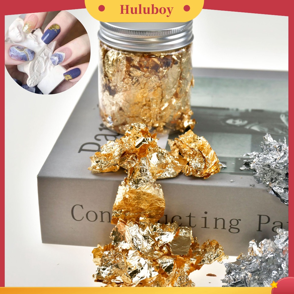 {In Stock} Foil Emas Ultra Tipis Mudah Di Aplikasikan 3warna Daun Kertas Foil Kuku DIY Untuk Lukisan