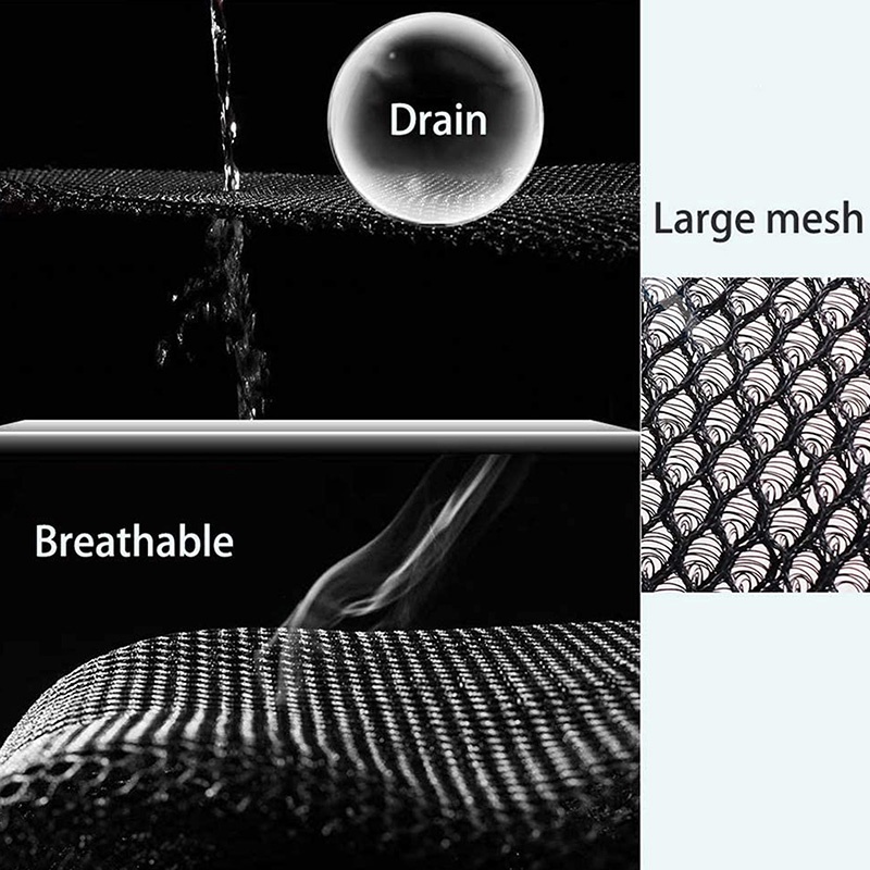 [AYBX] Musim Panas Motor Skuter Kursi Cover Elektrik Bernapas Aksesoris Motor Matahari 3D Hitam Perlindungan Peredam Panas Kursi Net