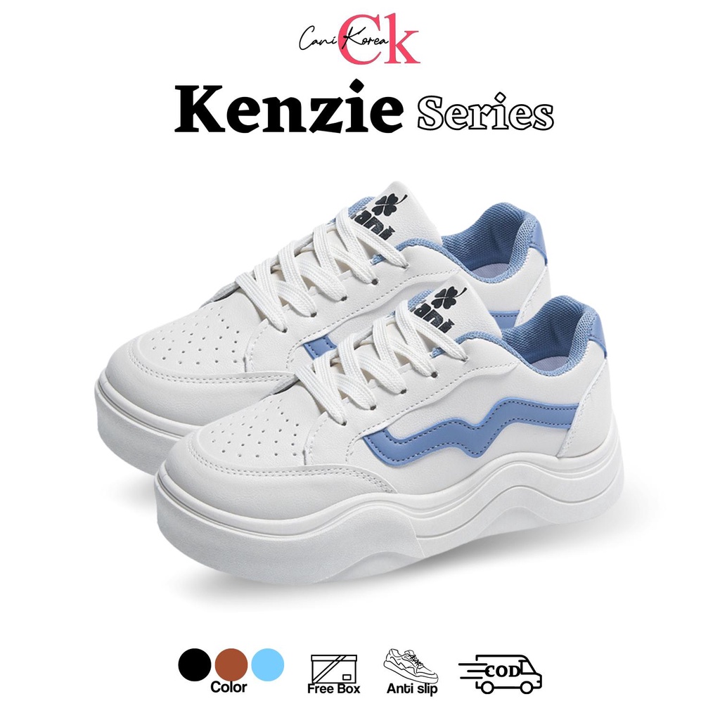 CANIKOREA &quot;Free Box&quot; Kenzie Sepatu Terbaru Sneakers Wanita Kasual Fashion Import 9201