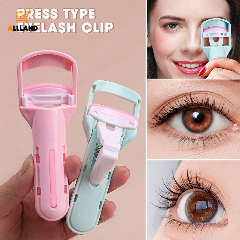 Penjepit Bulu Mata Tipe Tekan Portable/Klip Extension Bulu Mata Pengeriting Alami Pemula/Alat Makeup Tanpa Kelopak Mata Profesional Tahan Lama