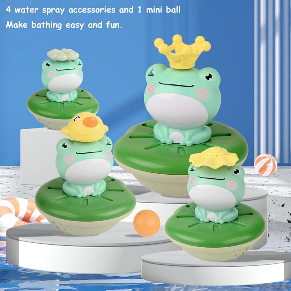 Quinton Floating Rotating Frog Sprinkler 1PC Renang Semprotan Air Elektrik Kodok Sprinkler Otomatis Mainan Hadiah Anak Mandi Mainan Kodok Semprot Elektrik