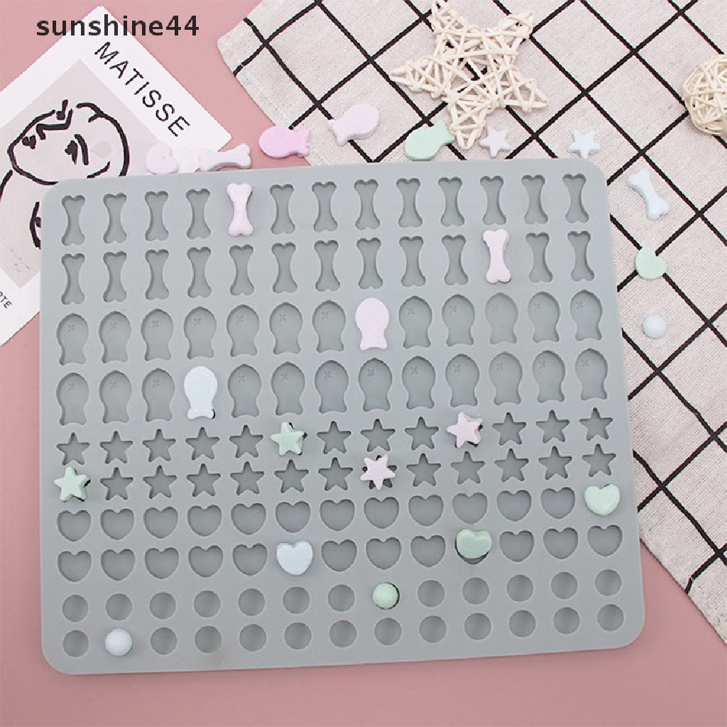 Sunshine 1Pc Kartun Mini Tulang Ikan Kecil Cetakan Silikon DIY Kue Biskuit Baking Pan ID