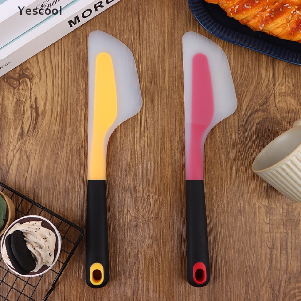 Yescool 1Pc Spatula Krim Kue Tembus Non Stick Omelette Spatula Butter Scraper ID