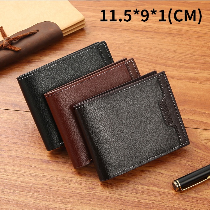 KeiKei D1914 Dompet Pria Lipat Men Fashion Letter Wallet