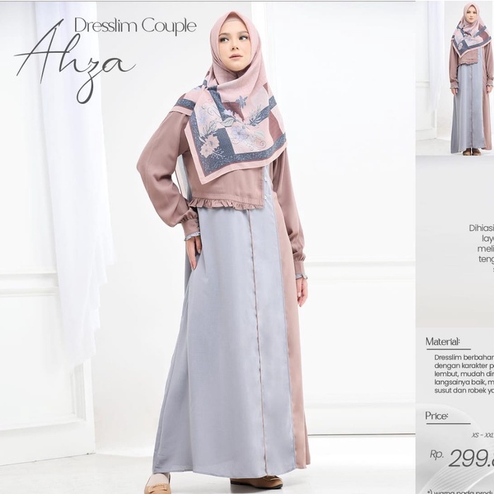 COUPLE SET AHZA / DRESSLIM GAMIS RABBANI