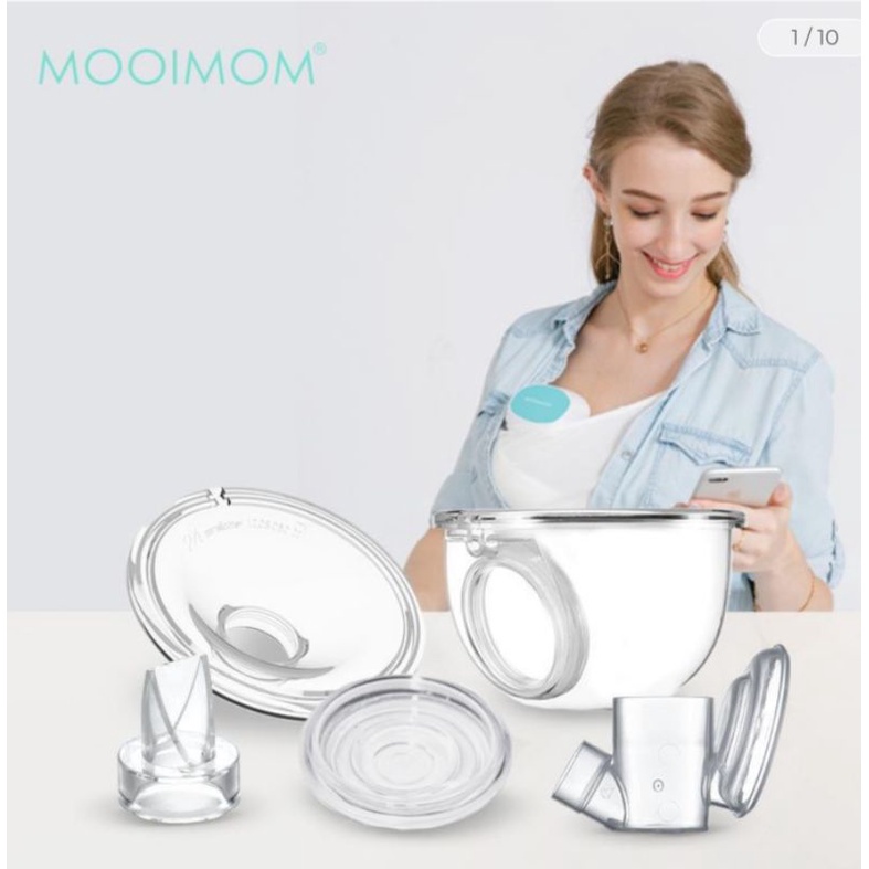 MOOIMOM M2 Sparepart Pompa Asi Handsfree Valve, Diafragma, Corong, Cup Mangkok