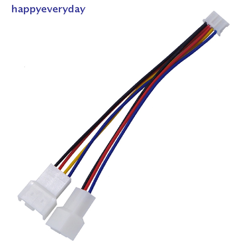 [happy] Kabel Power Kipas Angin 12cm PH2.0 Kecil 4Pin Ke Double 3Pin/4Pin PVC Fan Cable Power [ID]