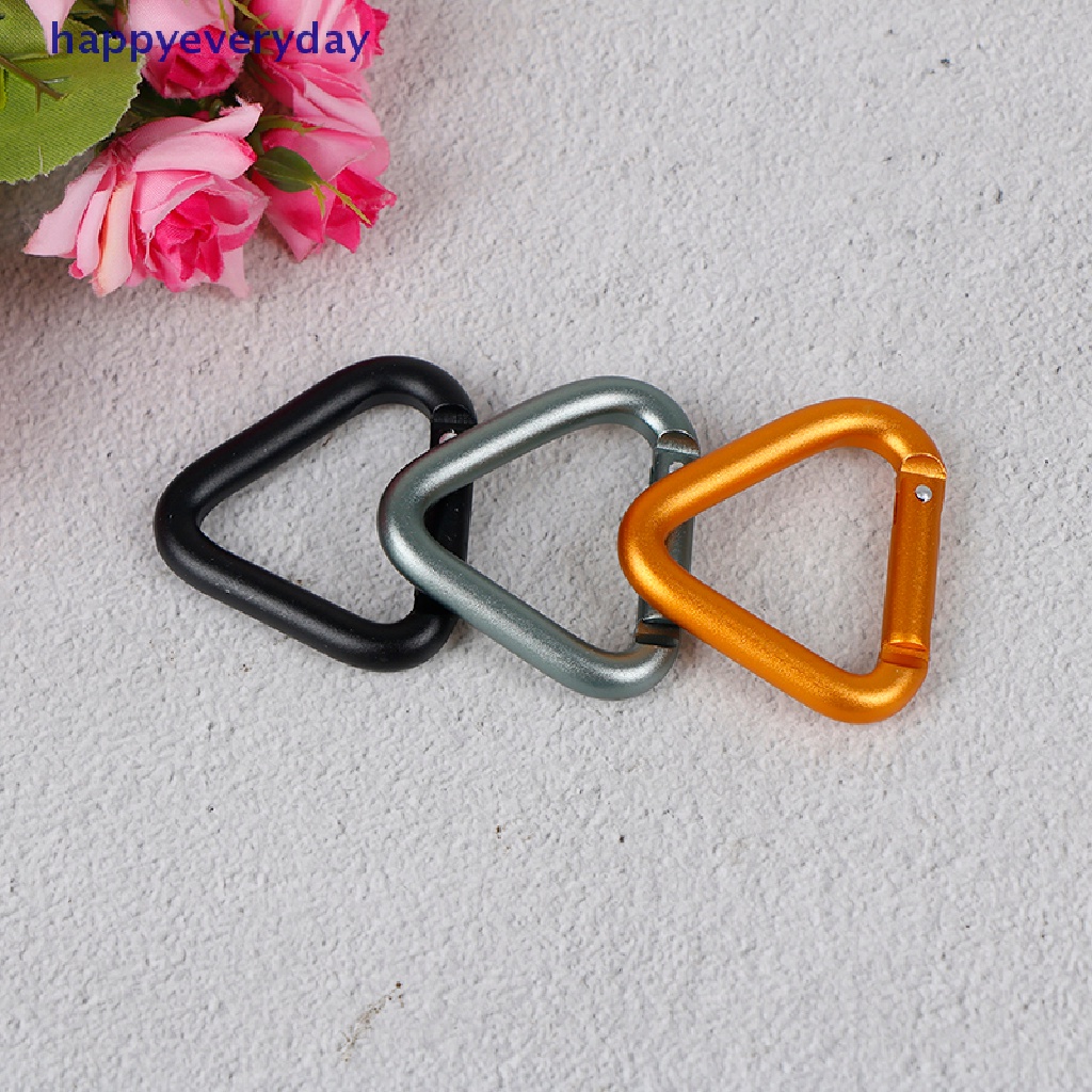 [happy] 1pc Segitiga Carabiner Outdoor Camping Hiking Gantungan Kunci Ketel Gesper Snap Clip [ID]