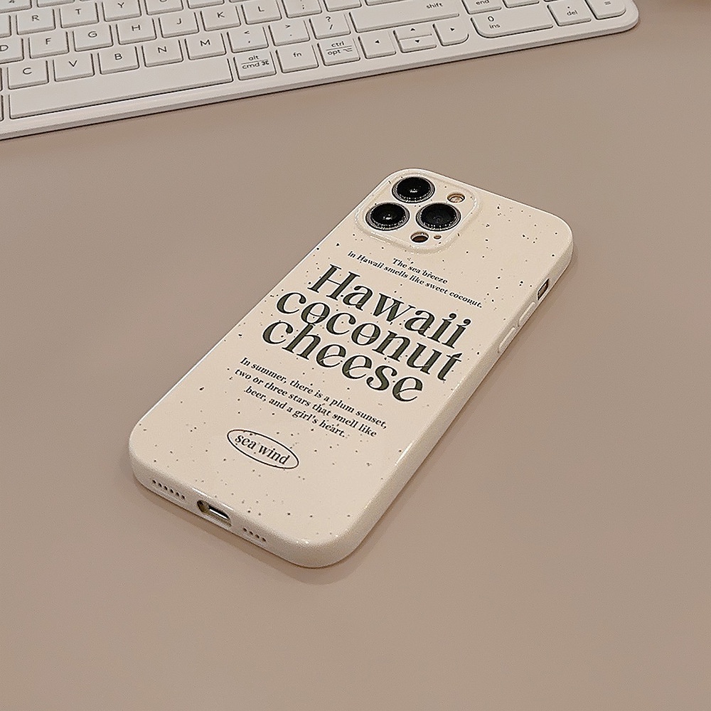 IPHONE Cover Casing Ponsel Pelindung Lensa Kamera Gaya Tropis Musim Panas Untuk Iphone11 12 13 14 PLUS PRO MAX Pelindung Shell