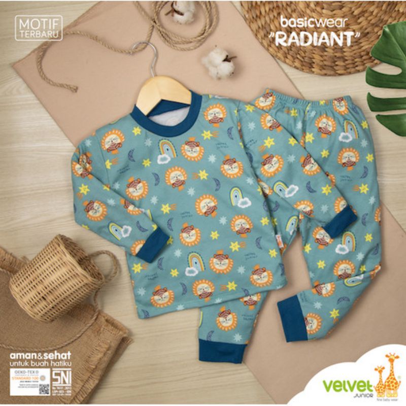 One Set Velvet Setelan Harian Baju Celana Panjang Bayi Dan Anak Kancing Pundak By Mallpompaasi