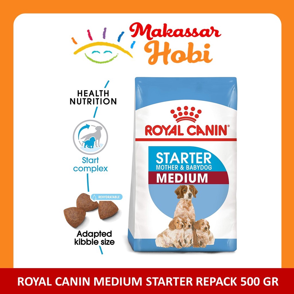 Royal Canin Medium Starter Mother and Baby Dog Repack 500 gram RC Food