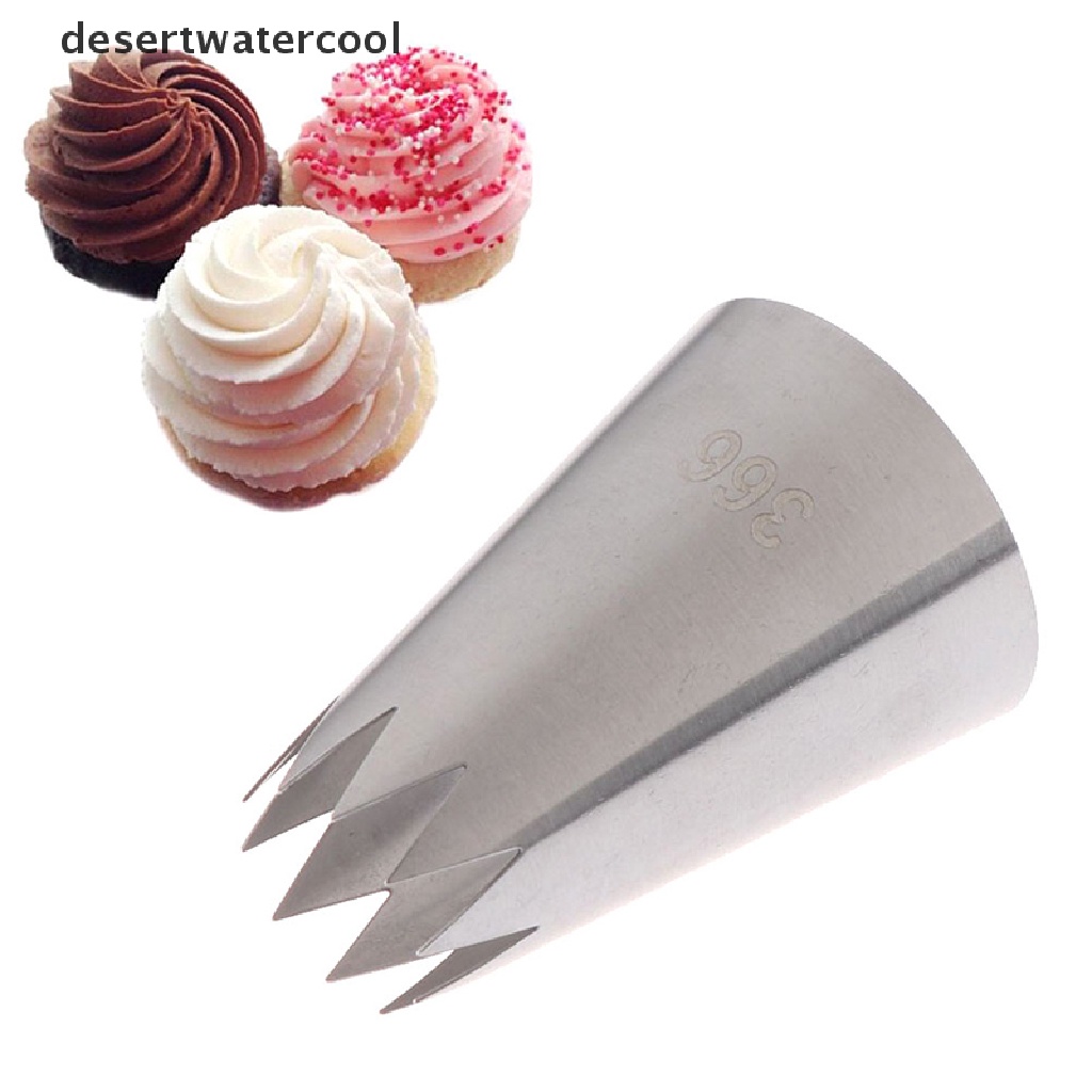 Deid #366 Nozzle Piping Bintang Terbuka Besar Icing Cream Nozel Bakeware Pastry Tips Martijn