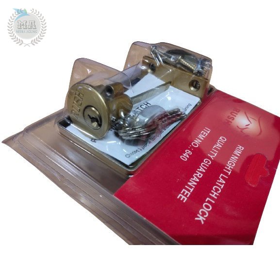 Kunci Pintu Otomatis Rim Night Latch Auto Lock 640 RUSH Model Vyba OLS Kunci Pintu Besi Otomatis Grendel Kunci pintu kawat nyamuk Kunci Press Grendel [BISA COD]