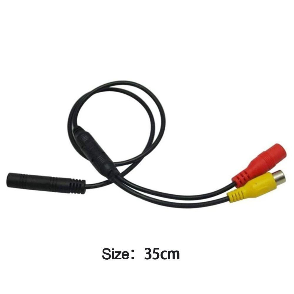 POPULAR 2pcs Kawat Harness Kamera DC Kabel Ganda Adaptor 4-Pin Kabel Adaptor Penerbangan Belakang Mobil