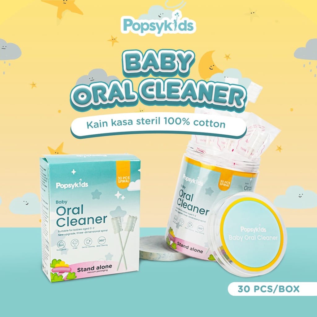 Pembersih Sikat Lidah Bayi Newborn / Sikat Lidah Gusi Bayi Popsy