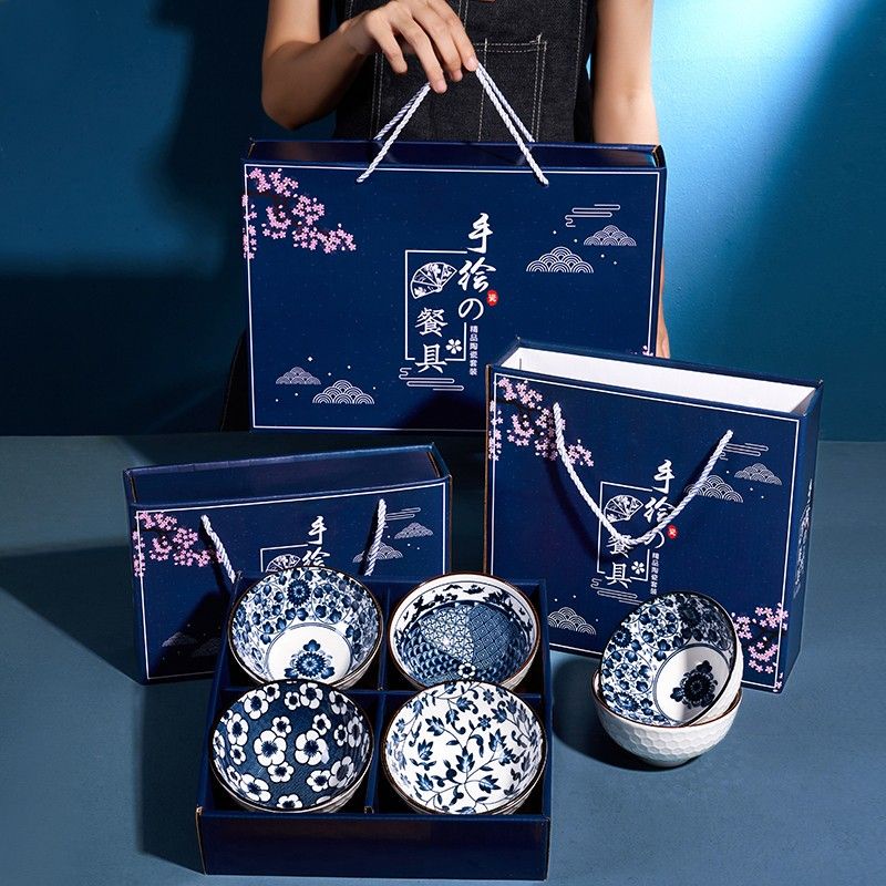 PROMO!!! Mangkok set premium peralatan makan/Mangkok set keramik Souvenir Mangkok set Japaness Style Japanese style bowl and plate / mangkok set