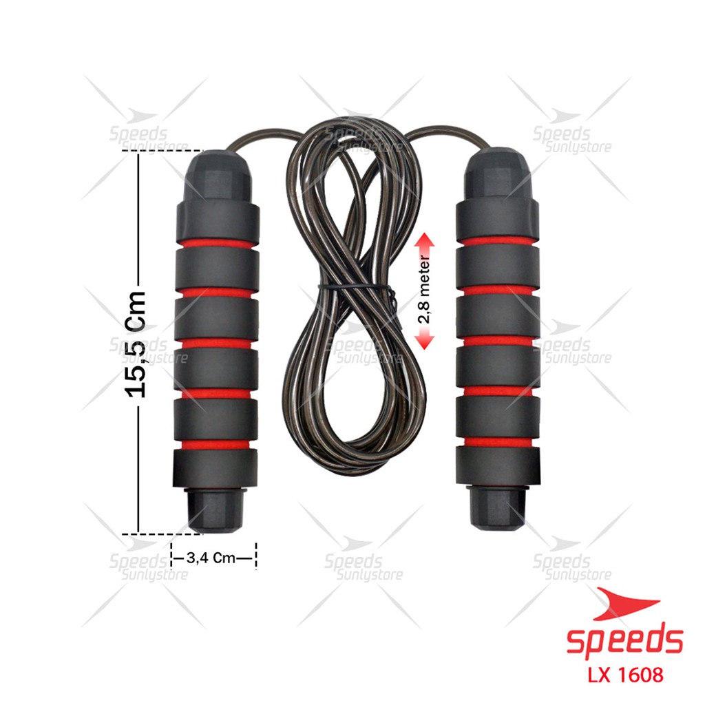 SPEEDS SKIPPING OLAHRAGA LOMPAT TALI JUMP ROPE ORIGINAL 021-1608