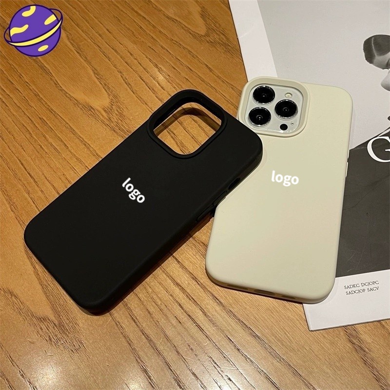 Soft Case Silikon Warna Putih Untuk iPhone 11 12 13 14 Pro Max X XR XS Max 6 6S 7 8 Plus