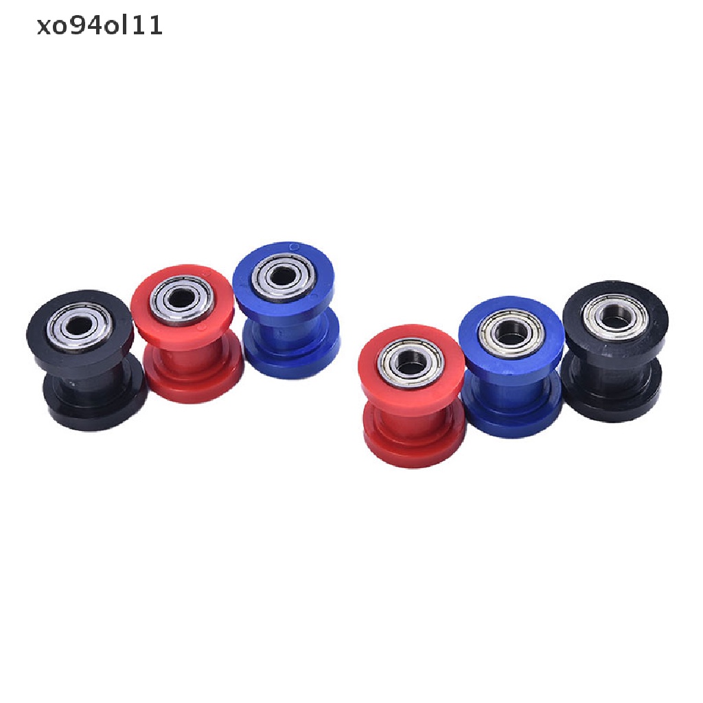 Xo 1pcs 8mm 10mm Rantai Roller Slider Tensioner Wheel Guide Pit Kotoran Sepeda Mini Moto OL