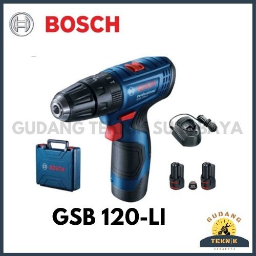 Bosch Mesin Bor Baterai GSB120-LI / Cordless Hammer Drill GSB 120-LI
