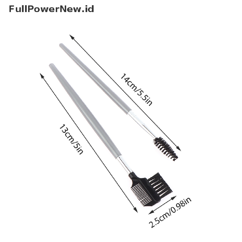 Power 2Pcs Sikat Sisir Bulu Mata Lash Alis Makeup Eyelash Extension Tools ID