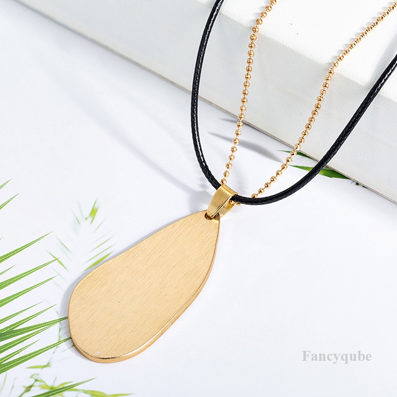 Kalung Liontin Geometris Tidak Teratur Emas Terbaru Perhiasan Korea Untuk Wanita