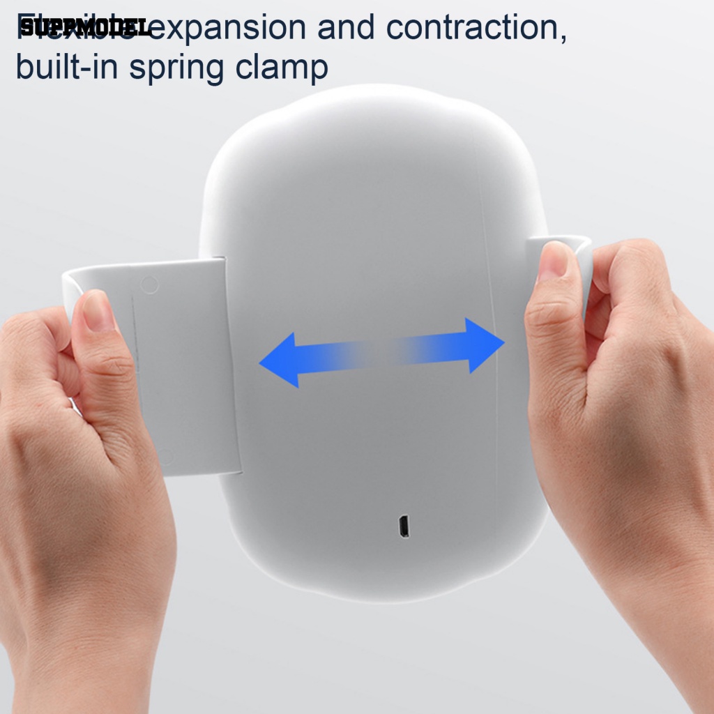 Suppmodel Antarmuka USB Mobil Sun Visor Mirror Perlengkapan Kendaraan Interior Mobil LED Kaca Spion Penyesuaian Kecerahan Tombol Satu