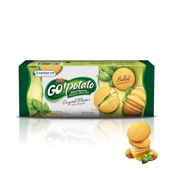 g Brio Go Potato Baked Biskuit Kentang (60gr) - 60gr