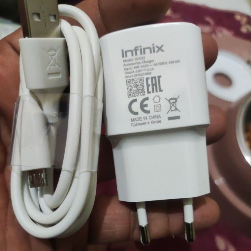 charger infinix 2 amper asli copotan smart 6 garansi 2 bulan oem