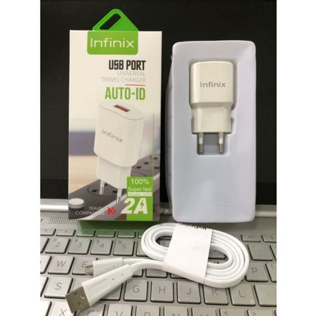 NEW CHARGER INFINIX HOT9/HOT10 + KABEL MICRO Quality Good ORIGINAL 100% oem