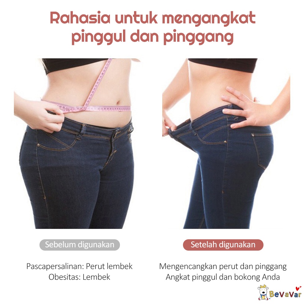 BEVAVAR Celana Korset Pinggang Tinggi Legging Pendek Wanita sport Yoga