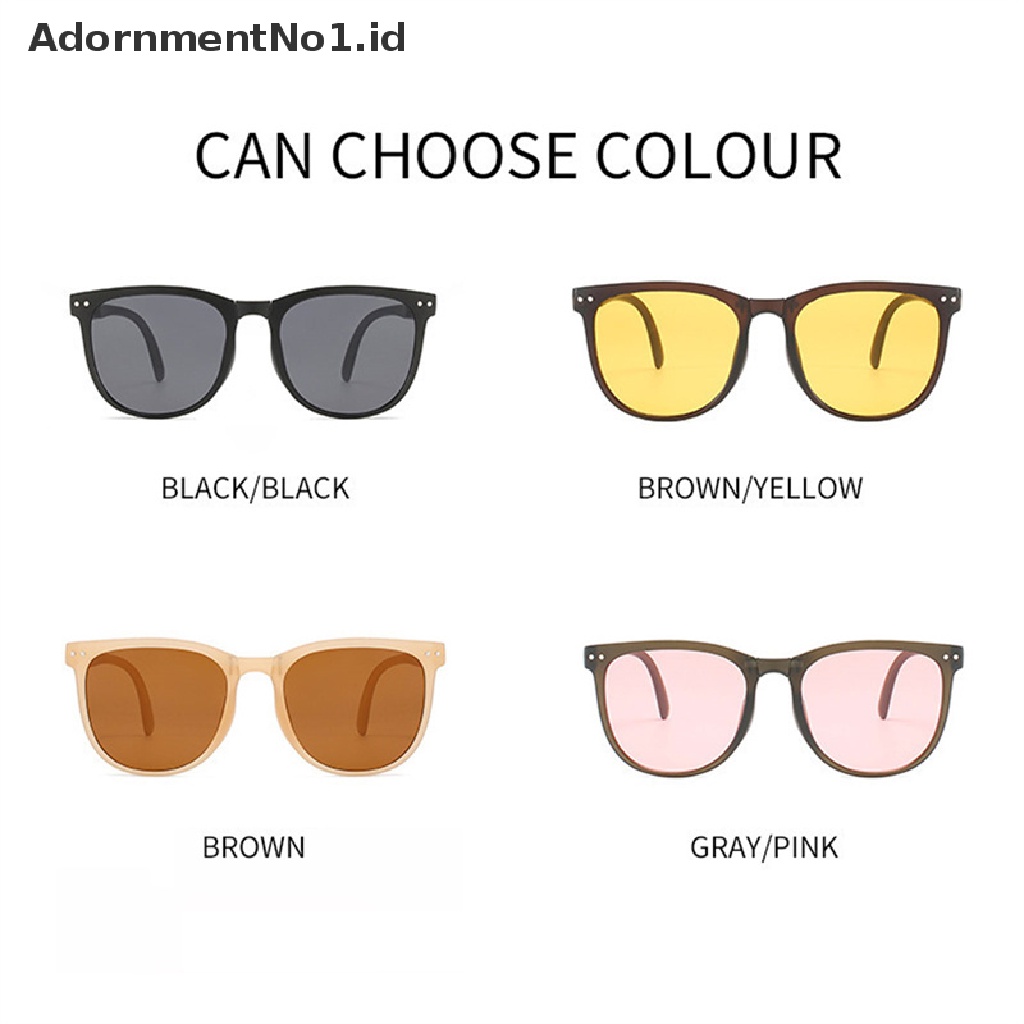 [AdornmentNo1] Kacamata Hitam Lipat Bantalan Udara Perlindungan UV Retro Sunglasses Unisex [ID]