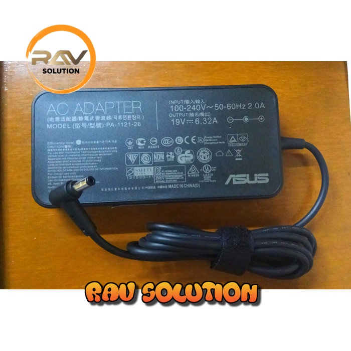 Adaptor Charger Laptop Asus ROG G55 G55VW G46VW G70 G75 G75V 19V~6.32A - RAV SOLUTION A